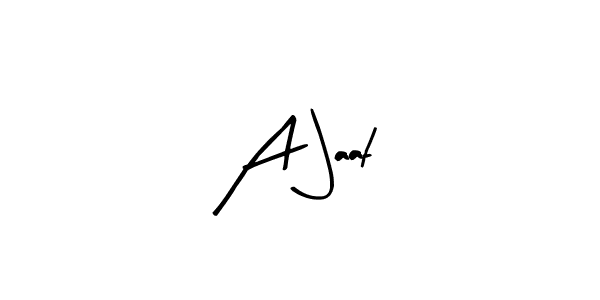 The best way (Arty Signature) to make a short signature is to pick only two or three words in your name. The name A Jaat include a total of six letters. For converting this name. A Jaat signature style 8 images and pictures png