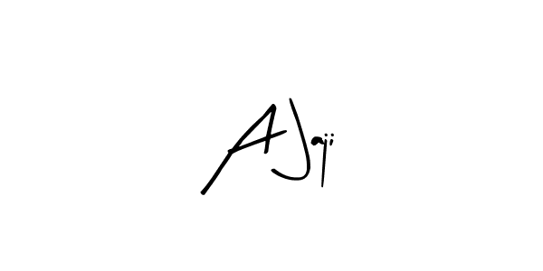 You should practise on your own different ways (Arty Signature) to write your name (A Jaji) in signature. don't let someone else do it for you. A Jaji signature style 8 images and pictures png