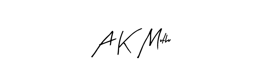 Use a signature maker to create a handwritten signature online. With this signature software, you can design (Arty Signature) your own signature for name A K  Muthu. A K  Muthu signature style 8 images and pictures png