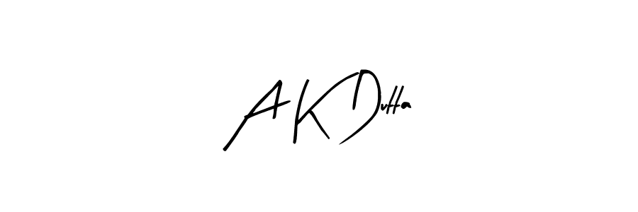 Similarly Arty Signature is the best handwritten signature design. Signature creator online .You can use it as an online autograph creator for name A K Dutta. A K Dutta signature style 8 images and pictures png