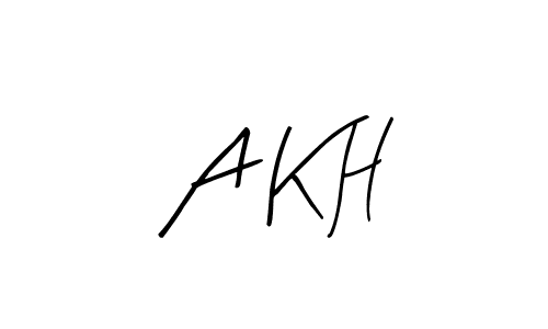 Also we have A K H name is the best signature style. Create professional handwritten signature collection using Arty Signature autograph style. A K H signature style 8 images and pictures png