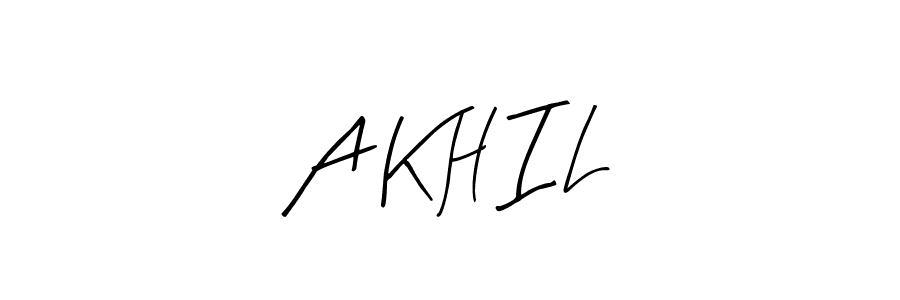 This is the best signature style for the A K H I L name. Also you like these signature font (Arty Signature). Mix name signature. A K H I L signature style 8 images and pictures png