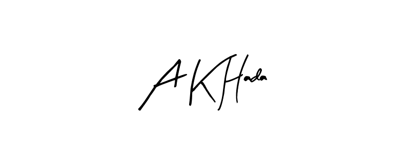 if you are searching for the best signature style for your name A K Hada. so please give up your signature search. here we have designed multiple signature styles  using Arty Signature. A K Hada signature style 8 images and pictures png