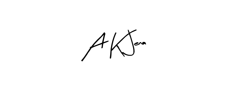 Here are the top 10 professional signature styles for the name A K Jena. These are the best autograph styles you can use for your name. A K Jena signature style 8 images and pictures png