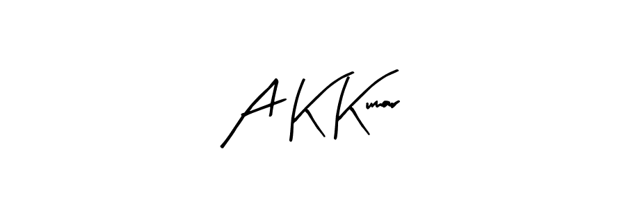 if you are searching for the best signature style for your name A K Kumar. so please give up your signature search. here we have designed multiple signature styles  using Arty Signature. A K Kumar signature style 8 images and pictures png