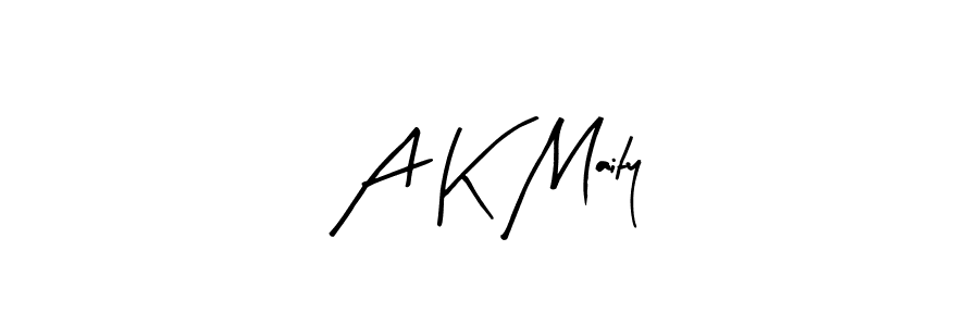 A K Maity stylish signature style. Best Handwritten Sign (Arty Signature) for my name. Handwritten Signature Collection Ideas for my name A K Maity. A K Maity signature style 8 images and pictures png