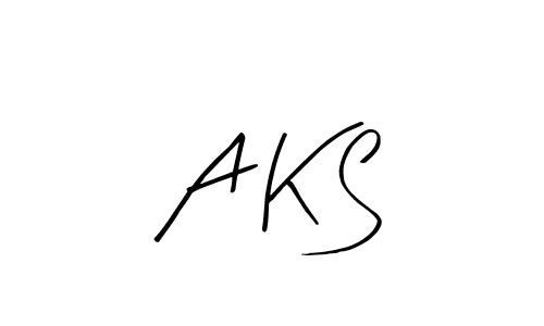 You should practise on your own different ways (Arty Signature) to write your name (A K S) in signature. don't let someone else do it for you. A K S signature style 8 images and pictures png