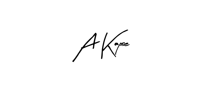 How to Draw A Kapse signature style? Arty Signature is a latest design signature styles for name A Kapse. A Kapse signature style 8 images and pictures png
