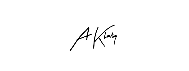 You should practise on your own different ways (Arty Signature) to write your name (A Khaliq) in signature. don't let someone else do it for you. A Khaliq signature style 8 images and pictures png