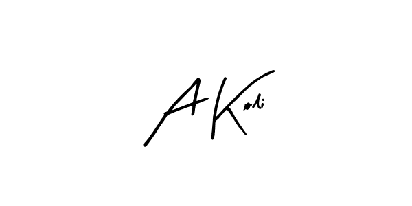 Also You can easily find your signature by using the search form. We will create A Koli name handwritten signature images for you free of cost using Arty Signature sign style. A Koli signature style 8 images and pictures png