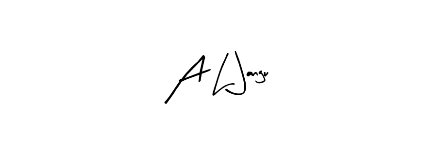 Also we have A L Jangu name is the best signature style. Create professional handwritten signature collection using Arty Signature autograph style. A L Jangu signature style 8 images and pictures png