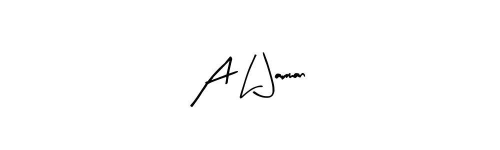 How to make A L Jarman signature? Arty Signature is a professional autograph style. Create handwritten signature for A L Jarman name. A L Jarman signature style 8 images and pictures png