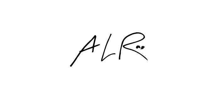 Design your own signature with our free online signature maker. With this signature software, you can create a handwritten (Arty Signature) signature for name A L Rao. A L Rao signature style 8 images and pictures png