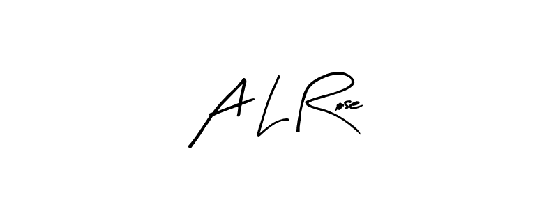 The best way (Arty Signature) to make a short signature is to pick only two or three words in your name. The name A L Rose include a total of six letters. For converting this name. A L Rose signature style 8 images and pictures png
