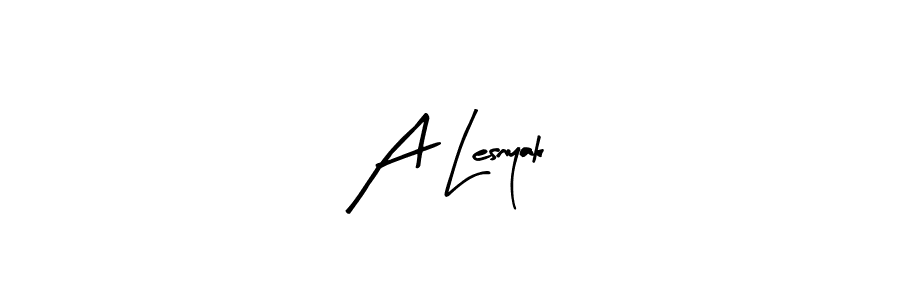 You should practise on your own different ways (Arty Signature) to write your name (A Lesnyak) in signature. don't let someone else do it for you. A Lesnyak signature style 8 images and pictures png