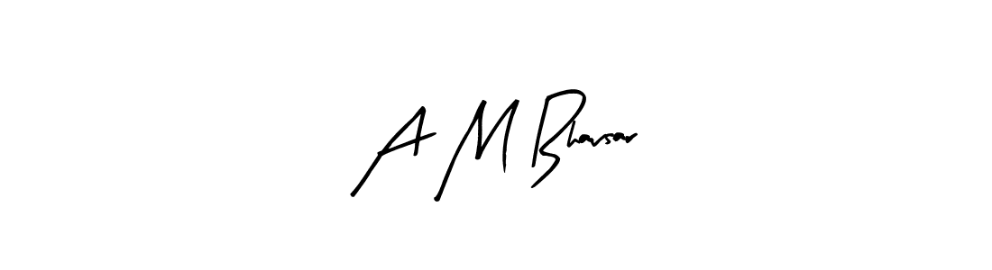 How to Draw A M Bhavsar signature style? Arty Signature is a latest design signature styles for name A M Bhavsar. A M Bhavsar signature style 8 images and pictures png