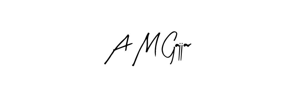 You can use this online signature creator to create a handwritten signature for the name A M Gajjar. This is the best online autograph maker. A M Gajjar signature style 8 images and pictures png