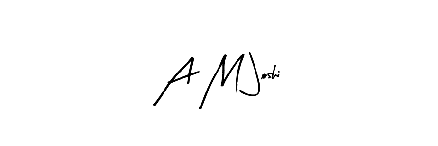 Use a signature maker to create a handwritten signature online. With this signature software, you can design (Arty Signature) your own signature for name A M Joshi. A M Joshi signature style 8 images and pictures png