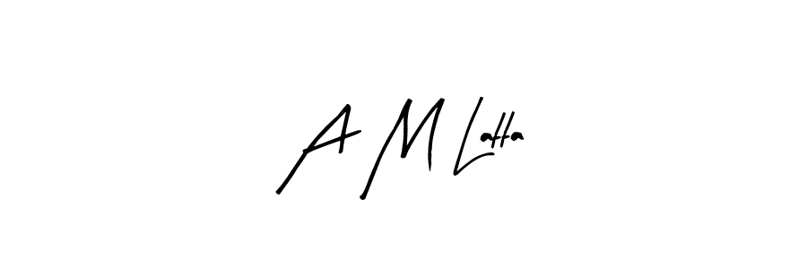 if you are searching for the best signature style for your name A M Latta. so please give up your signature search. here we have designed multiple signature styles  using Arty Signature. A M Latta signature style 8 images and pictures png