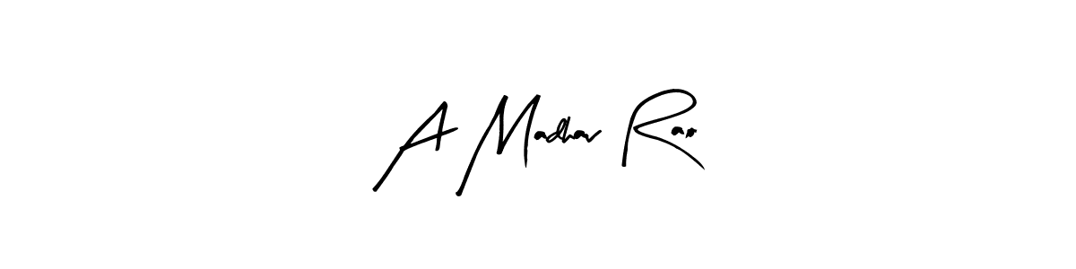 Also we have A Madhav Rao name is the best signature style. Create professional handwritten signature collection using Arty Signature autograph style. A Madhav Rao signature style 8 images and pictures png