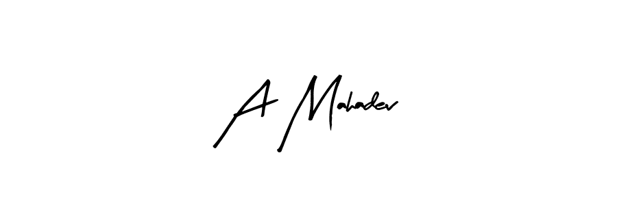 Use a signature maker to create a handwritten signature online. With this signature software, you can design (Arty Signature) your own signature for name A Mahadev. A Mahadev signature style 8 images and pictures png