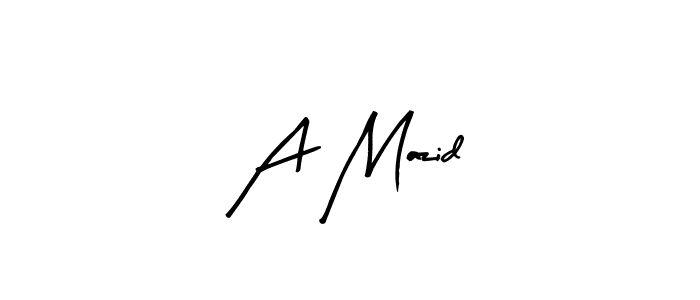 You should practise on your own different ways (Arty Signature) to write your name (A Mazid) in signature. don't let someone else do it for you. A Mazid signature style 8 images and pictures png