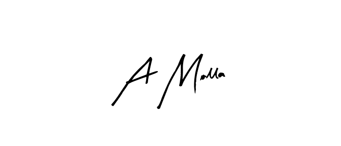 The best way (Arty Signature) to make a short signature is to pick only two or three words in your name. The name A Molla include a total of six letters. For converting this name. A Molla signature style 8 images and pictures png