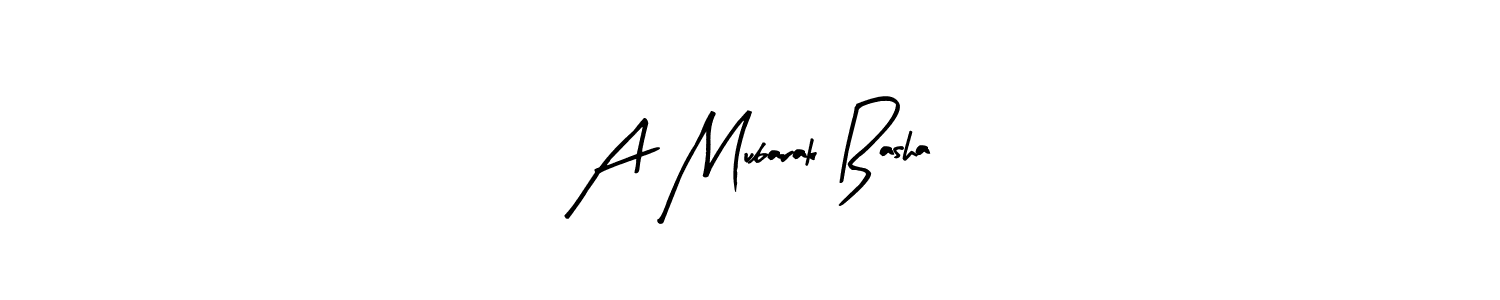 Also we have A Mubarak Basha name is the best signature style. Create professional handwritten signature collection using Arty Signature autograph style. A Mubarak Basha signature style 8 images and pictures png