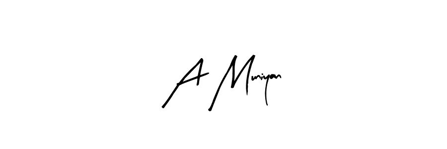 A Muniyan stylish signature style. Best Handwritten Sign (Arty Signature) for my name. Handwritten Signature Collection Ideas for my name A Muniyan. A Muniyan signature style 8 images and pictures png