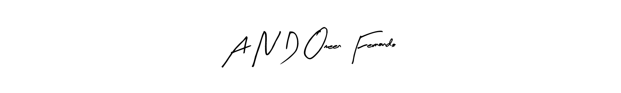 Make a beautiful signature design for name A N D Omeen Fernando. With this signature (Arty Signature) style, you can create a handwritten signature for free. A N D Omeen Fernando signature style 8 images and pictures png