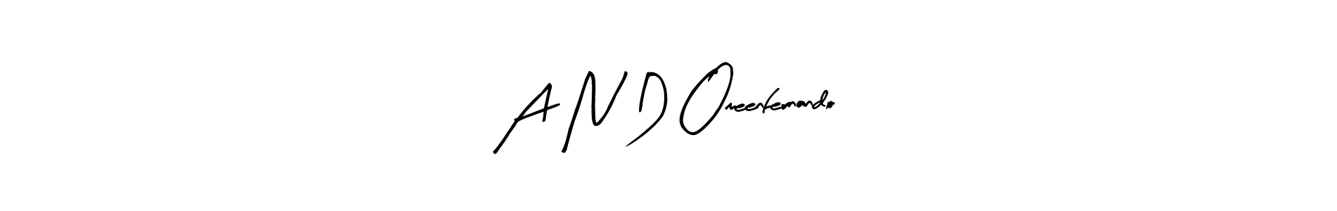 if you are searching for the best signature style for your name A N D Omeenfernando. so please give up your signature search. here we have designed multiple signature styles  using Arty Signature. A N D Omeenfernando signature style 8 images and pictures png