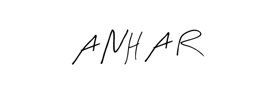 if you are searching for the best signature style for your name A N H A R. so please give up your signature search. here we have designed multiple signature styles  using Arty Signature. A N H A R signature style 8 images and pictures png