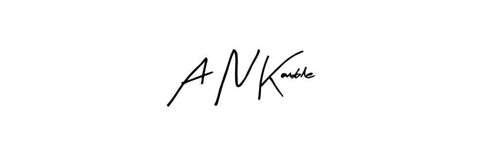 A N Kamble stylish signature style. Best Handwritten Sign (Arty Signature) for my name. Handwritten Signature Collection Ideas for my name A N Kamble. A N Kamble signature style 8 images and pictures png