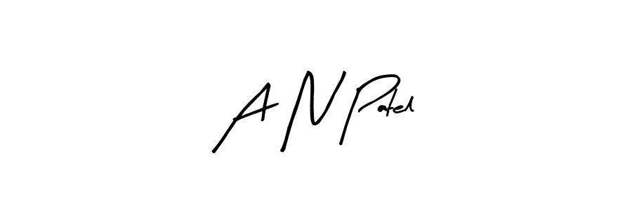 Make a beautiful signature design for name A N Patel. With this signature (Arty Signature) style, you can create a handwritten signature for free. A N Patel signature style 8 images and pictures png