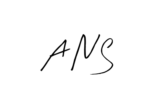 You should practise on your own different ways (Arty Signature) to write your name (A N S) in signature. don't let someone else do it for you. A N S signature style 8 images and pictures png