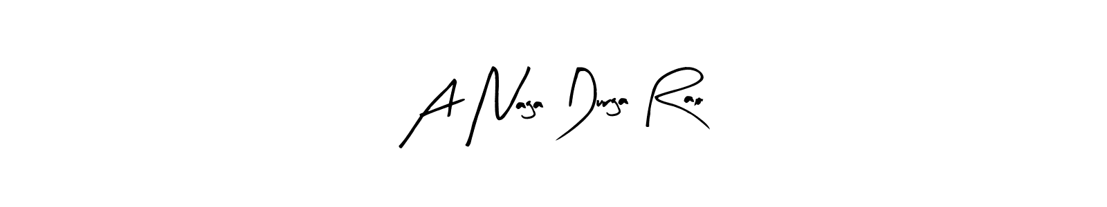 The best way (Arty Signature) to make a short signature is to pick only two or three words in your name. The name A Naga Durga Rao include a total of six letters. For converting this name. A Naga Durga Rao signature style 8 images and pictures png