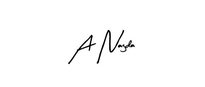 The best way (Arty Signature) to make a short signature is to pick only two or three words in your name. The name A Nagda include a total of six letters. For converting this name. A Nagda signature style 8 images and pictures png