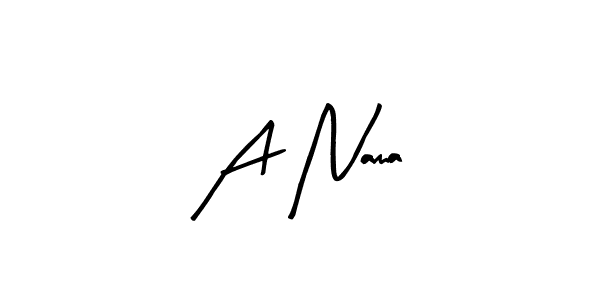 How to Draw A Nama signature style? Arty Signature is a latest design signature styles for name A Nama. A Nama signature style 8 images and pictures png