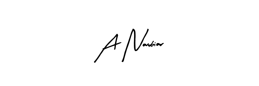 You can use this online signature creator to create a handwritten signature for the name A Nambiar. This is the best online autograph maker. A Nambiar signature style 8 images and pictures png