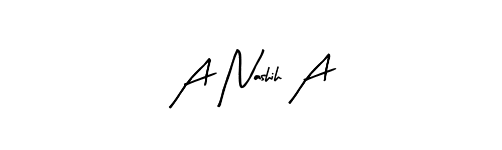 Make a beautiful signature design for name A Nashih A. Use this online signature maker to create a handwritten signature for free. A Nashih A signature style 8 images and pictures png