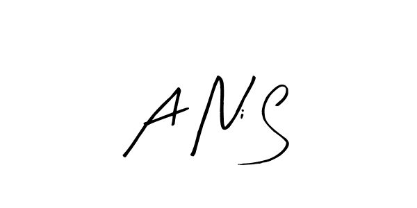 Arty Signature is a professional signature style that is perfect for those who want to add a touch of class to their signature. It is also a great choice for those who want to make their signature more unique. Get A Ni S name to fancy signature for free. A Ni S signature style 8 images and pictures png
