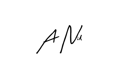 Create a beautiful signature design for name A Nil. With this signature (Arty Signature) fonts, you can make a handwritten signature for free. A Nil signature style 8 images and pictures png