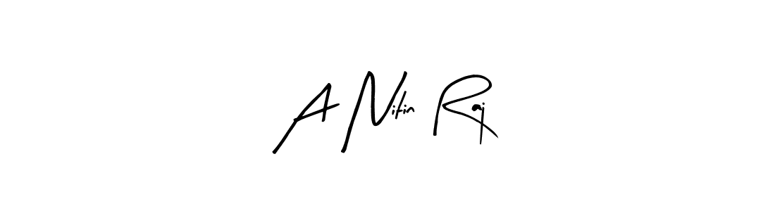 Here are the top 10 professional signature styles for the name A Nitin Raj. These are the best autograph styles you can use for your name. A Nitin Raj signature style 8 images and pictures png
