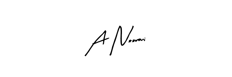 How to make A Noorani name signature. Use Arty Signature style for creating short signs online. This is the latest handwritten sign. A Noorani signature style 8 images and pictures png