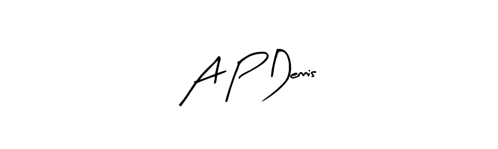 How to make A P Dennis name signature. Use Arty Signature style for creating short signs online. This is the latest handwritten sign. A P Dennis signature style 8 images and pictures png