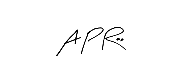 The best way (Arty Signature) to make a short signature is to pick only two or three words in your name. The name A P Rao include a total of six letters. For converting this name. A P Rao signature style 8 images and pictures png