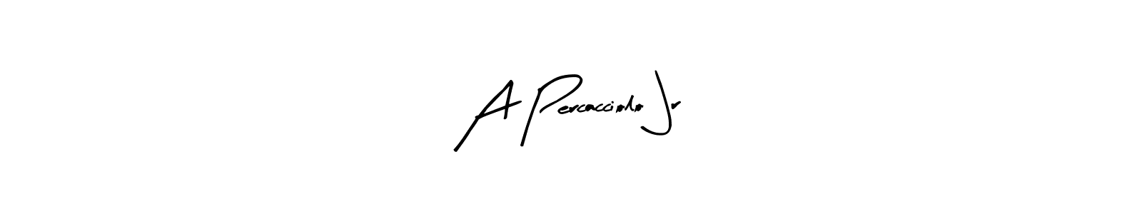 Similarly Arty Signature is the best handwritten signature design. Signature creator online .You can use it as an online autograph creator for name A Percacciolo Jr. A Percacciolo Jr signature style 8 images and pictures png