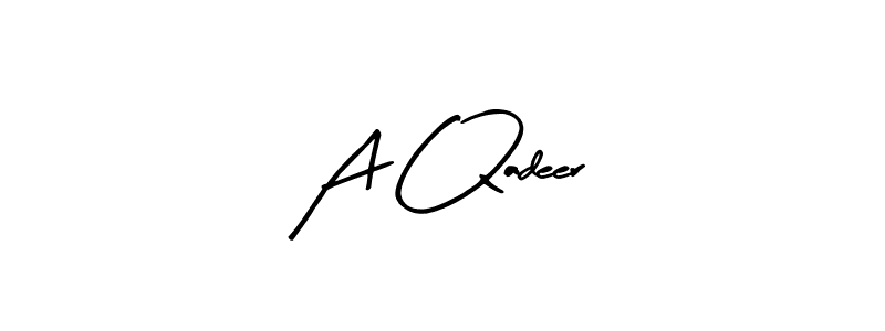Also we have A Qadeer name is the best signature style. Create professional handwritten signature collection using Arty Signature autograph style. A Qadeer signature style 8 images and pictures png