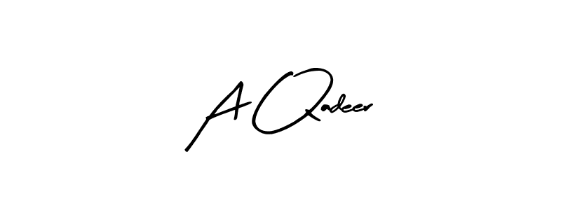 if you are searching for the best signature style for your name A Qadeer. so please give up your signature search. here we have designed multiple signature styles  using Arty Signature. A Qadeer signature style 8 images and pictures png