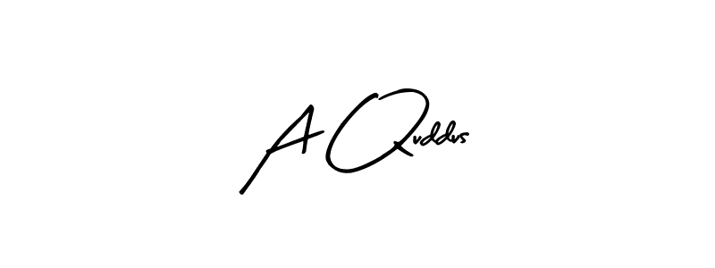 Create a beautiful signature design for name A Quddus. With this signature (Arty Signature) fonts, you can make a handwritten signature for free. A Quddus signature style 8 images and pictures png